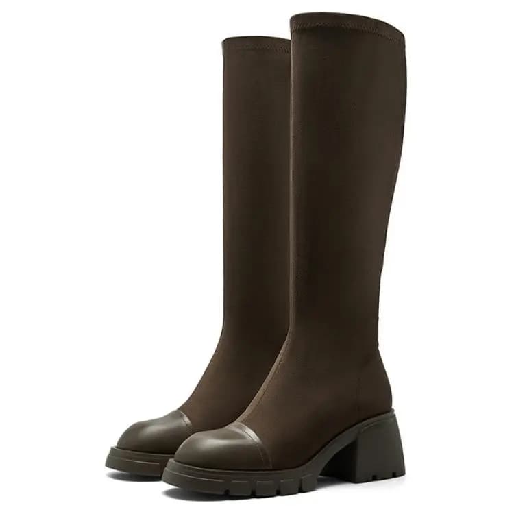 NINE WEST Dəri Uzunboğaz Qadın Çəkməsi 3