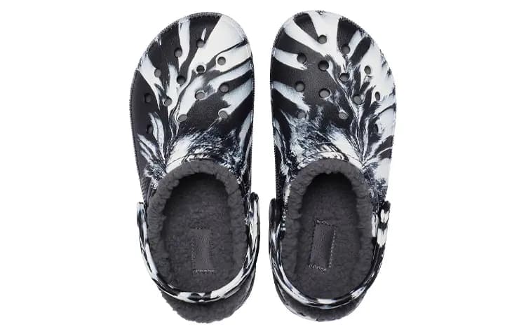 Crocs Classic Lined Clog Qadın Sandalı Ağ/Qara 5