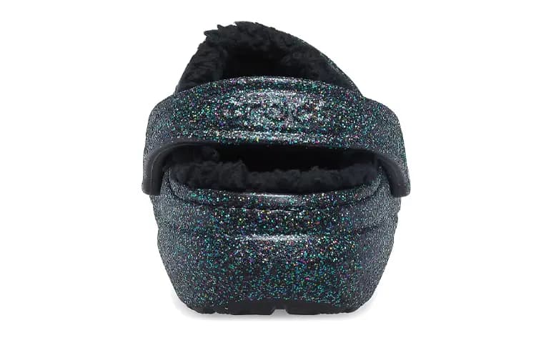 Crocs Classic Glitter Black Lined Qadın Sabosu 5