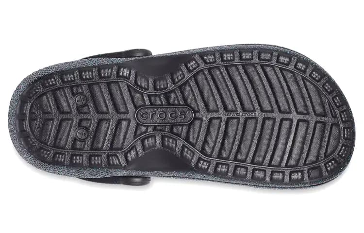 Crocs Classic Glitter Black Lined Qadın Sabosu 6
