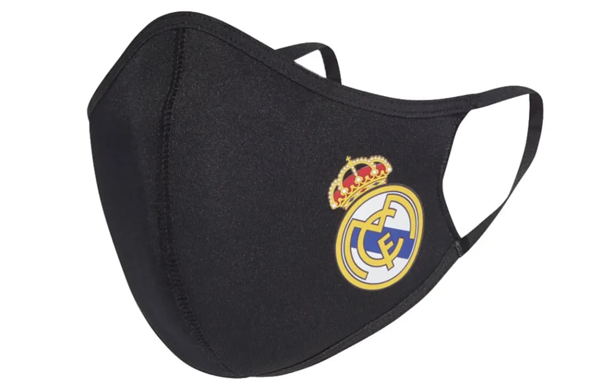 adidas Real Madrid Fan Sports Training Üz Maskası 3-lü Dəst Unisex Qara