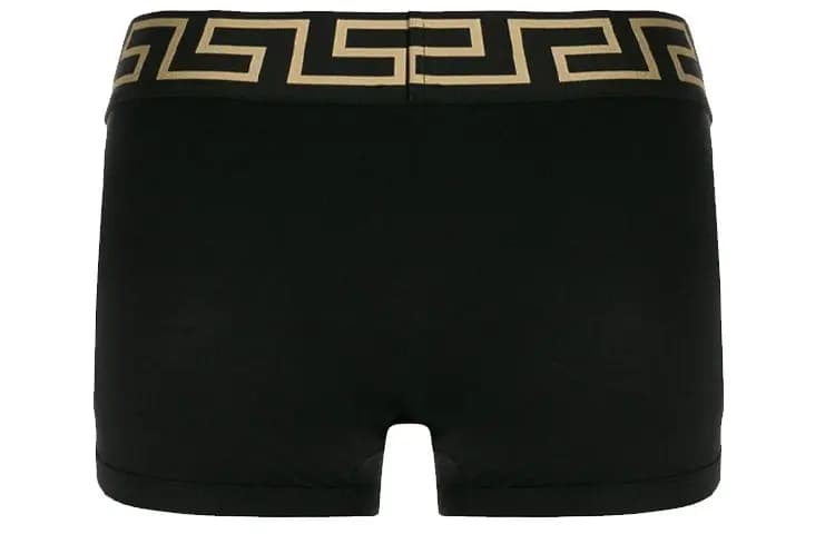VERSACE Greca Border Kişi Boxer Şortu 2-li Dəst Qara 4