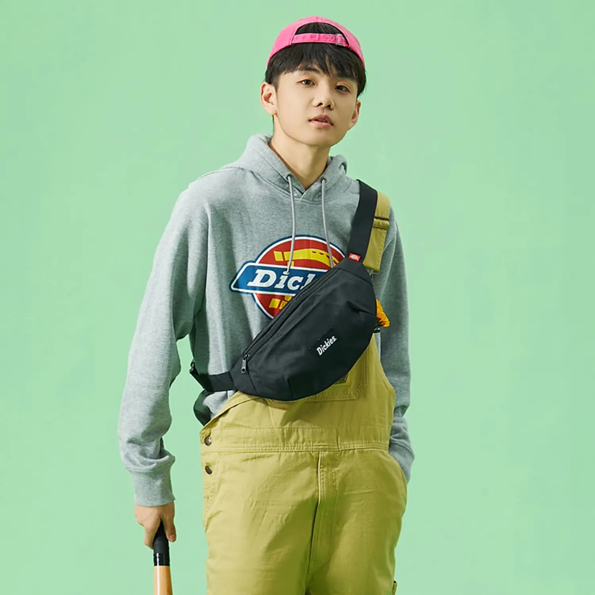 Dickies Polyester Çiyin Çantası Unisex Qara 5