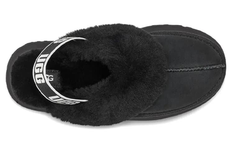 UGG Funkette Slipper Qadın Qara 4