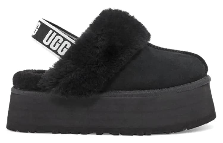 UGG Funkette Slipper Qadın Qara 2