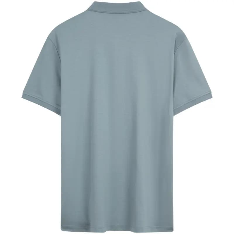CALVIN KLEIN Business Casual Solid Color Letter Pullover Cotton Short Sleeve Polo Shirt Men's 6