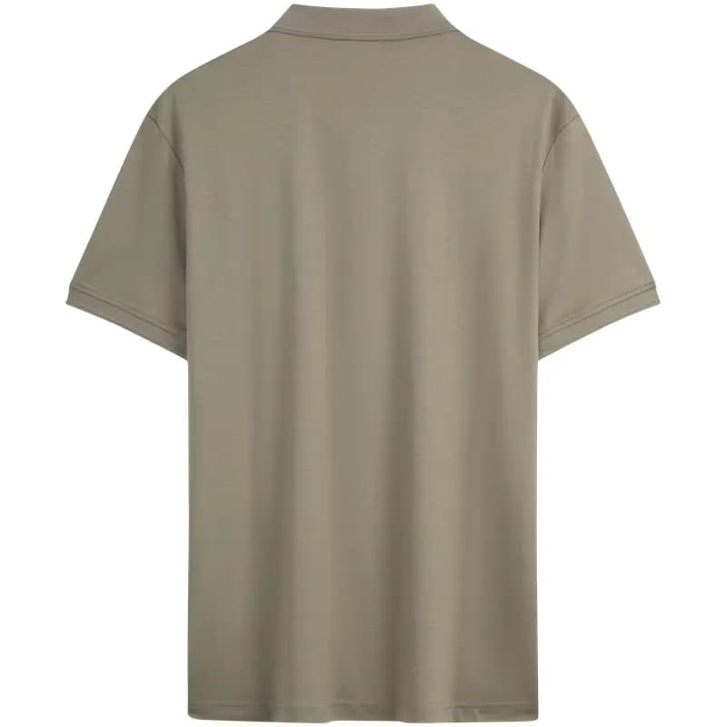 CALVIN KLEIN Business Casual Solid Color Letter Pullover Cotton Short Sleeve Polo Shirt Men's 10
