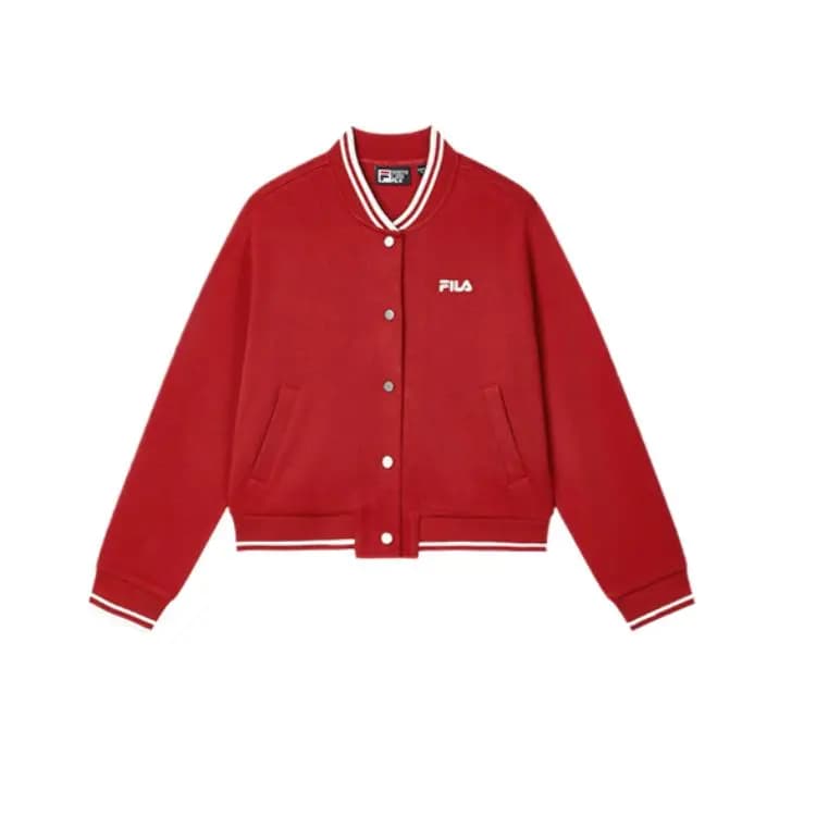 FILA HERITAGE Qadın Baseball Gödəkçəsi Qırmızı