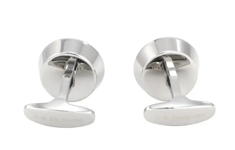 Swarovski Round Kişi Qol düyməsi Mavi 2