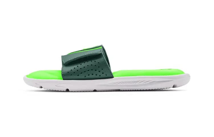 Under Armour Ignite Series Slip-Resistant Kids' Slippers Green White Kids'