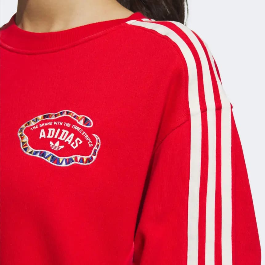adidas Originals FW24 CNY Qadın Hudi Qırmızı 5