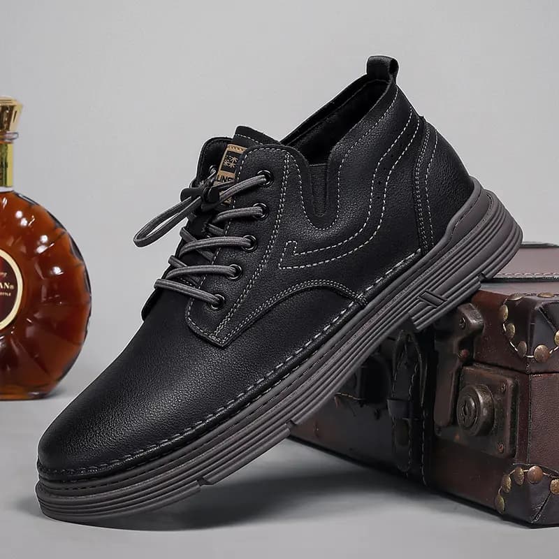 Mulinsen Classic Retro Thick Sole Wear-Resistant Outdoor Daily Commute Soft Sole Comfortable British Style Martin Simple Versatile Sport Work Boots Men's 10