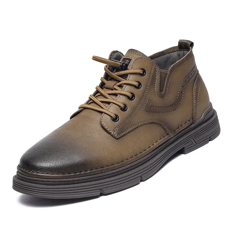 Mulinsen Classic Retro Thick Sole Wear-Resistant Outdoor Daily Commute Soft Sole Comfortable British Style Martin Simple Versatile Sport Work Boots Men's 2