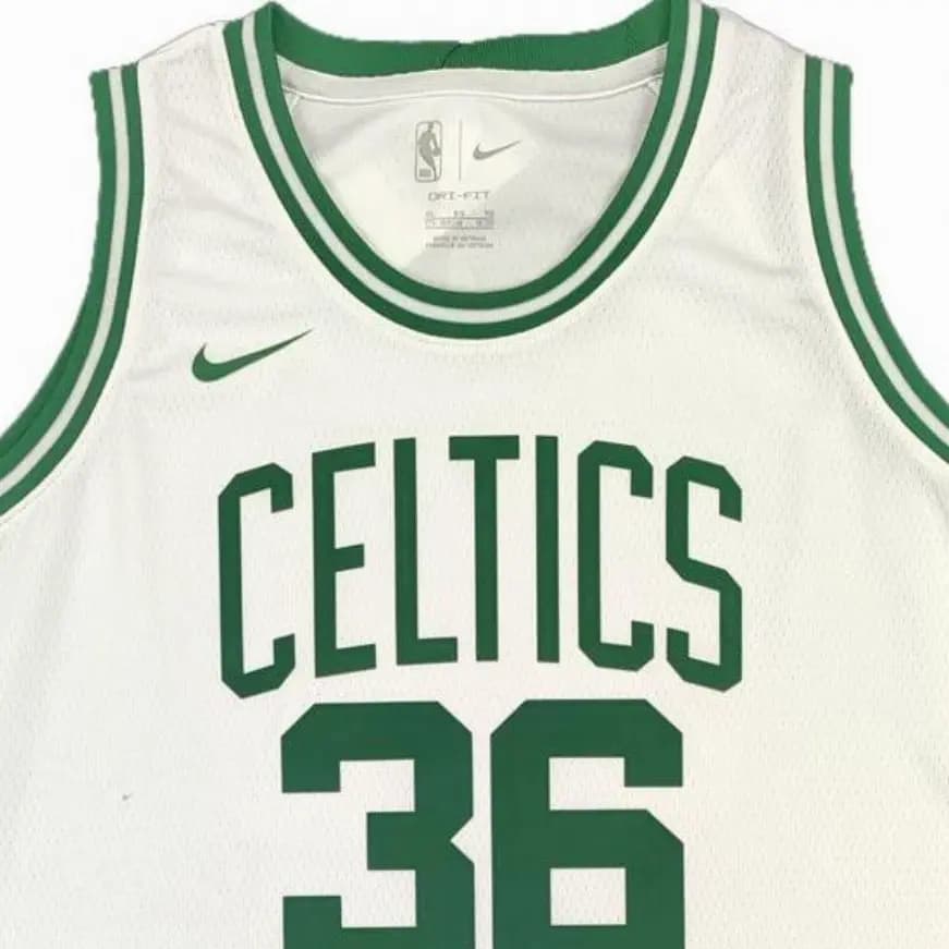 Nike x NBA Boston Celtics Marcus Smart Uşaq Maykası Ağ 4