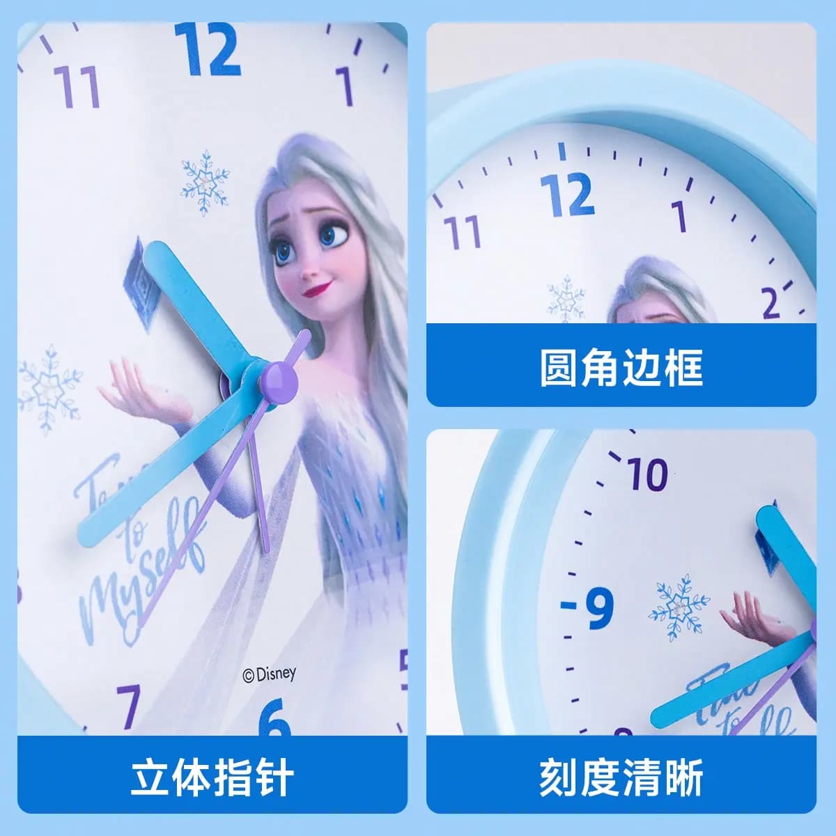 Disney Uşaq Stolüstü Zəngli Saat Unisex Ağ 7