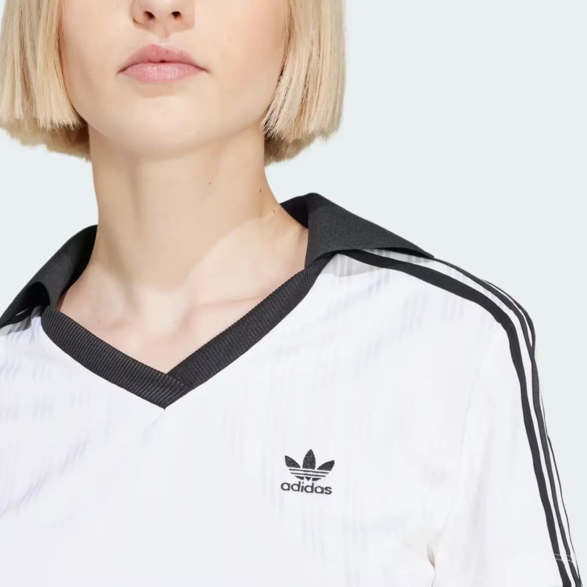 Adidas Originals Adicolor Football Jacquard V-Yaxa Polo Köynək 5
