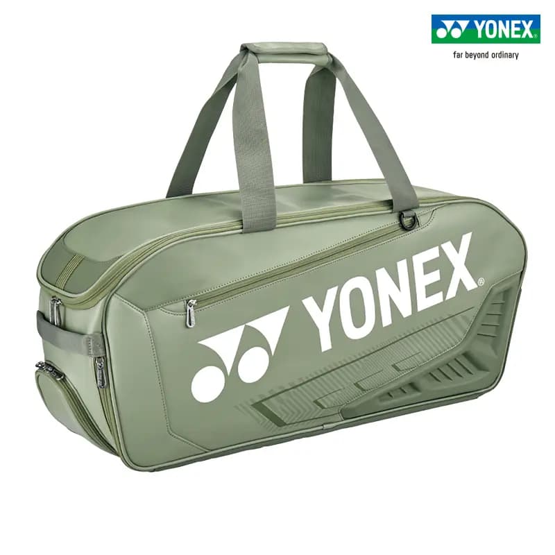 YONEX Large Capacity Independent Shoe Compartment Durable Badminton Racket Bag 6 Rackets Shoulder Bag Smoked Mint Unisex 4