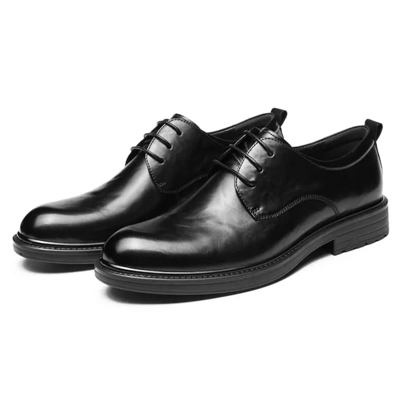 AOKANG British Style Business Fashion Wrinkle Groom Wedding Shoes Dress Leather Shoes Men's 2