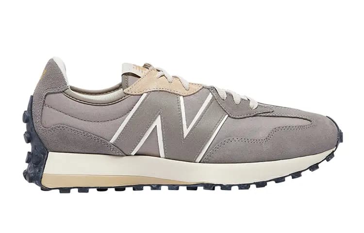 New Balance 327 Grey White Gold GS 2