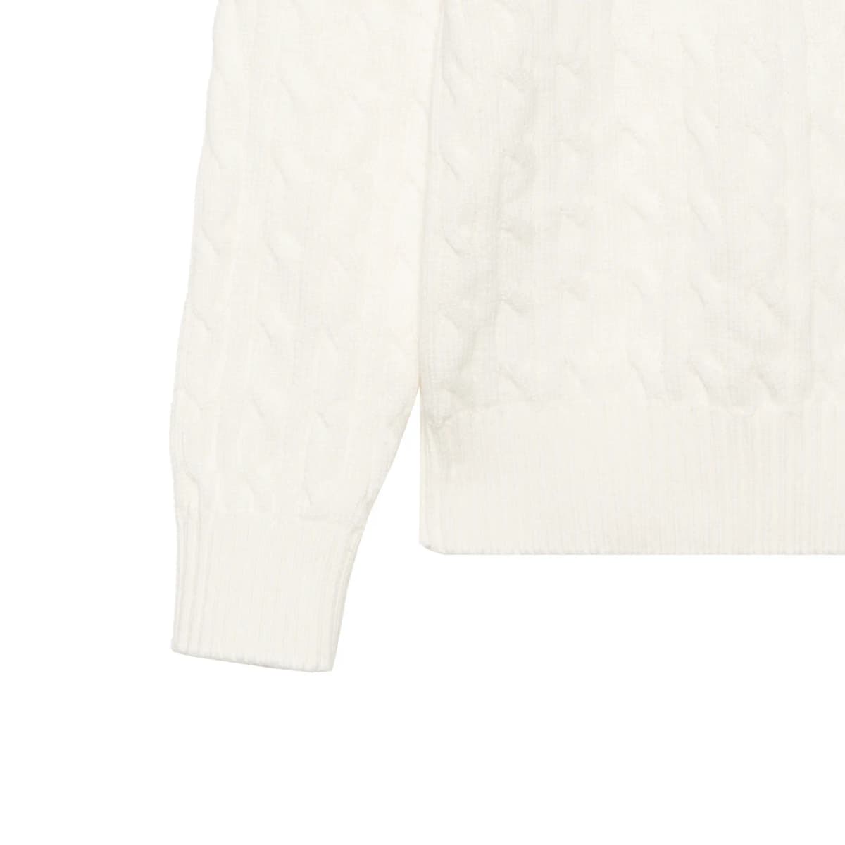 Polo Ralph Lauren Cable Knit Yarım Fermuarlı Sviter Uşaq Ağ 5