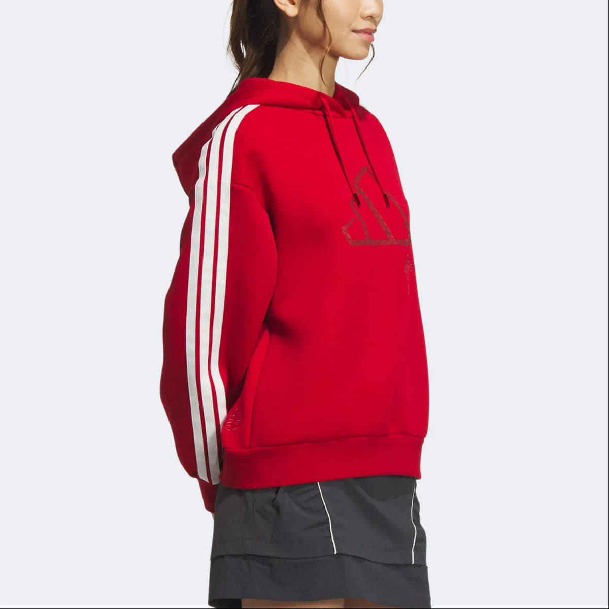 Adidas Qadın Sweatshirt Enerji Qırmızısı 4