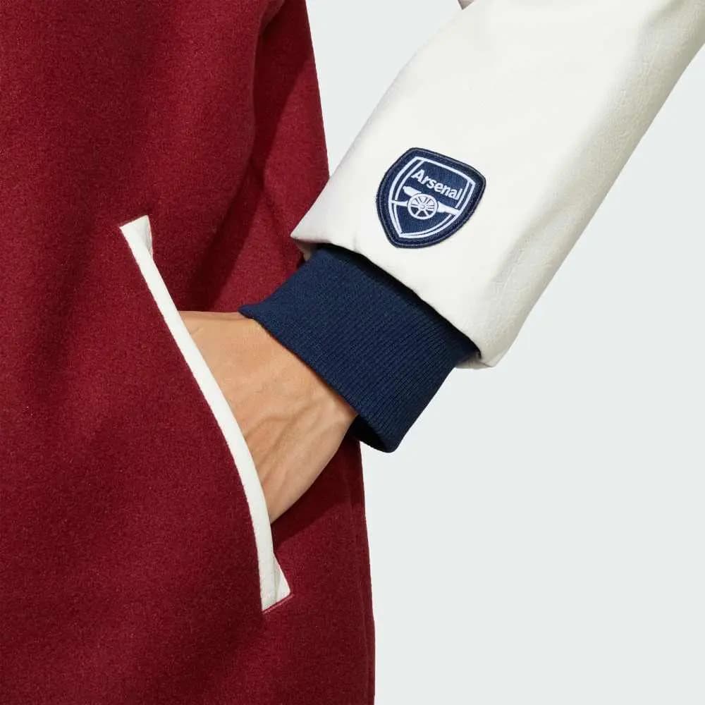Adidas Originals Unisex Puffer Kurtkası Tünd Qırmızı 5