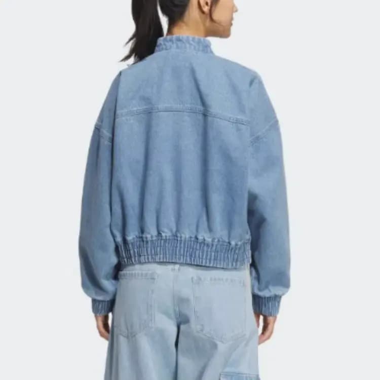 adidas originals Year of the Snake Logo Denim Jacket Women's Light Blue 5