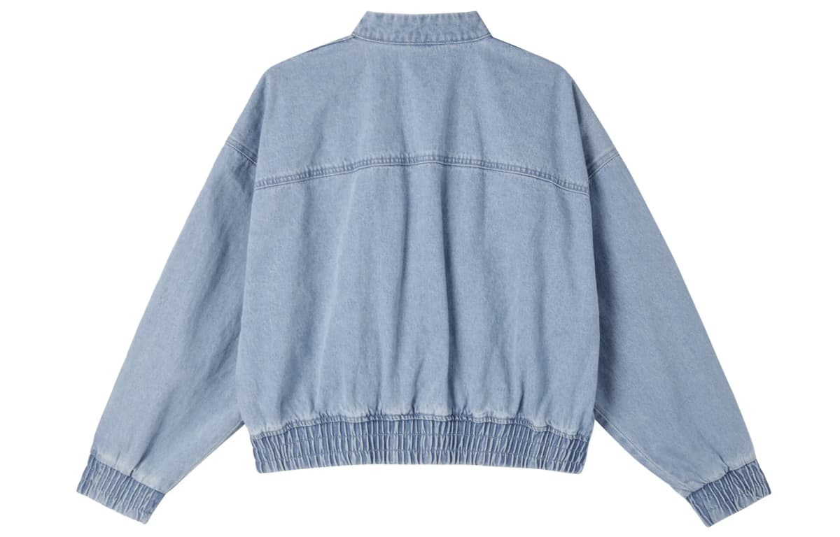 adidas originals Year of the Snake Logo Denim Jacket Women's Light Blue 2