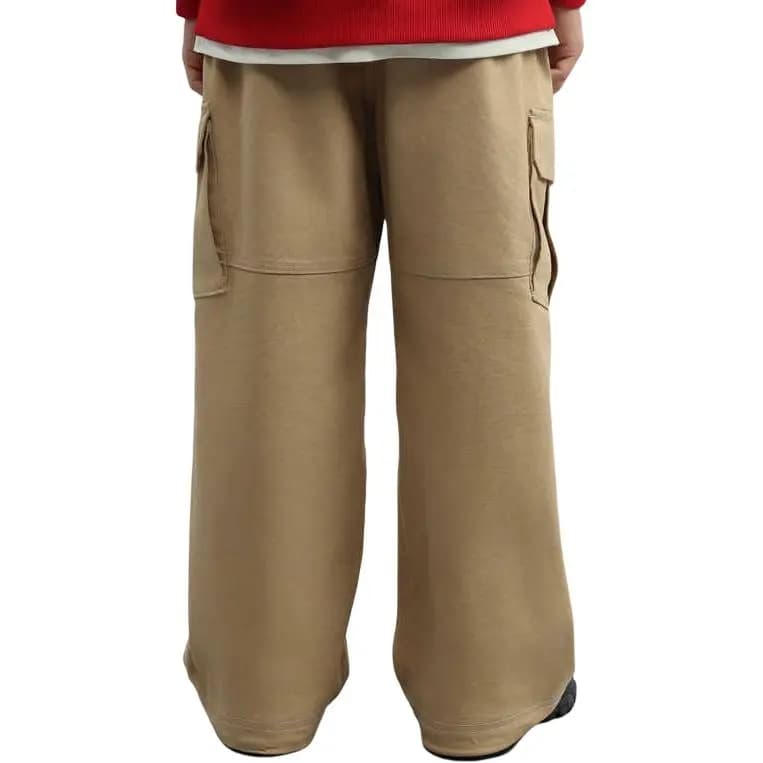 Children Aged 3-7 Years Old New Balance Knitted Sports Pants Beige Yellow 3