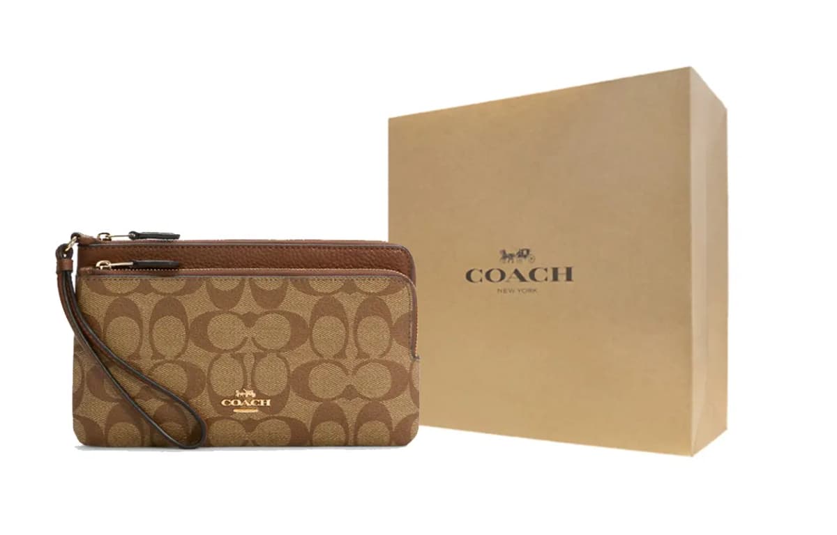 COACH Dəri Pulqabı Qadın Qəhvəyi 6