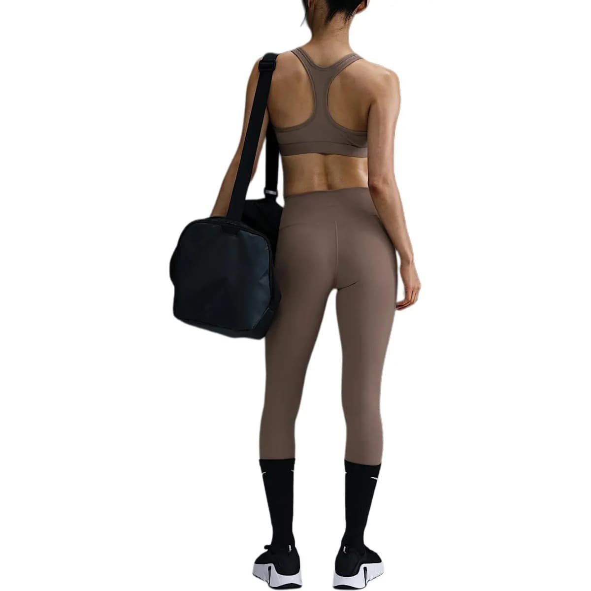 Nike Dri-Fit One Qadın Leggins Qəhvəyi/Qara 2
