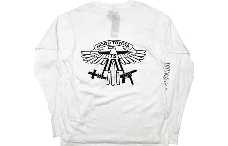 Travis Scott Cactus Jack Toyota Unisex Uzunqol Köynək Ağ