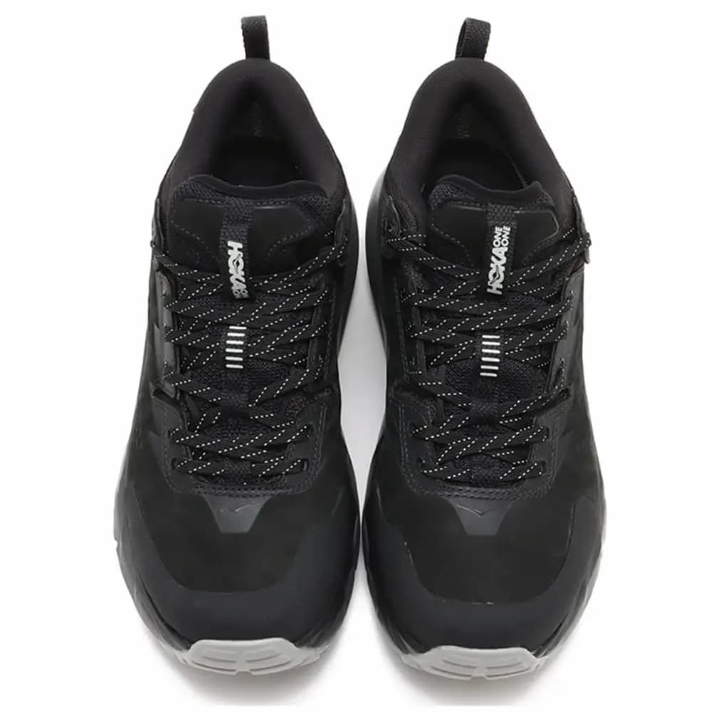 HOKA ONE ONE Kaha Anti-Slip Wear-Resistant Low-Top Trekking Shoes Men's Black 4