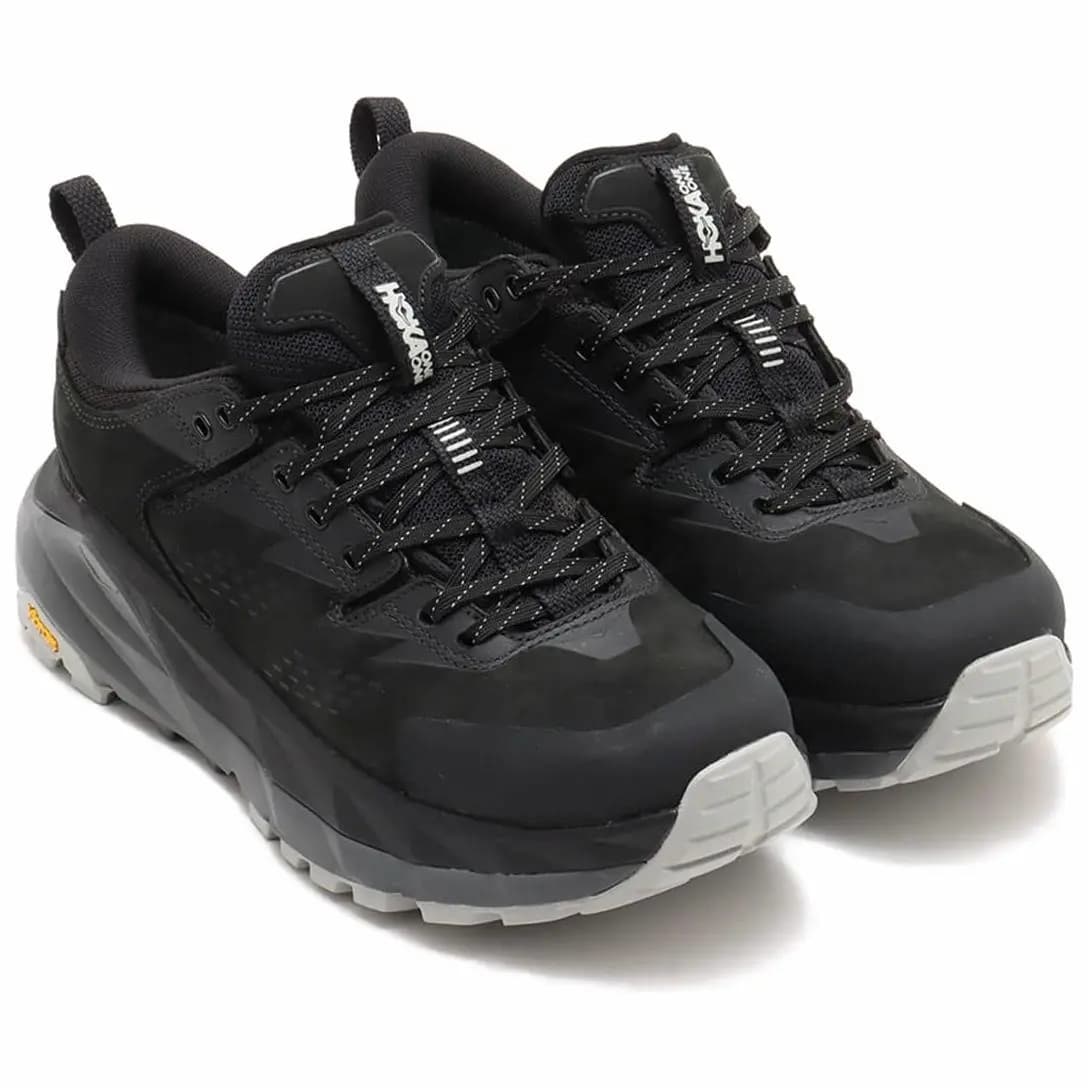 HOKA ONE ONE Kaha Anti-Slip Wear-Resistant Low-Top Trekking Shoes Men's Black 3