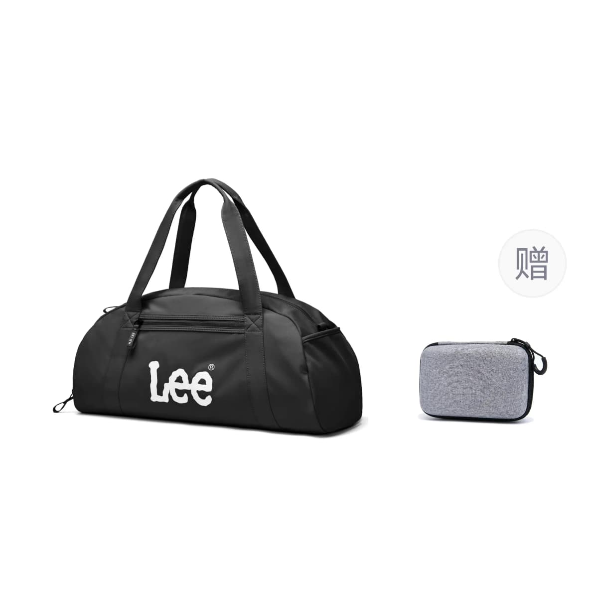 Lee 40L Trendy Fashion Simple Versatile Large Capacity Duffel Bag Travel Crossbody Bag Casual Swim Sports Gym Bag Separate Shoe Compartment Wet-Dry Separation Fabric Travel Bag Unisex Light Grey 15