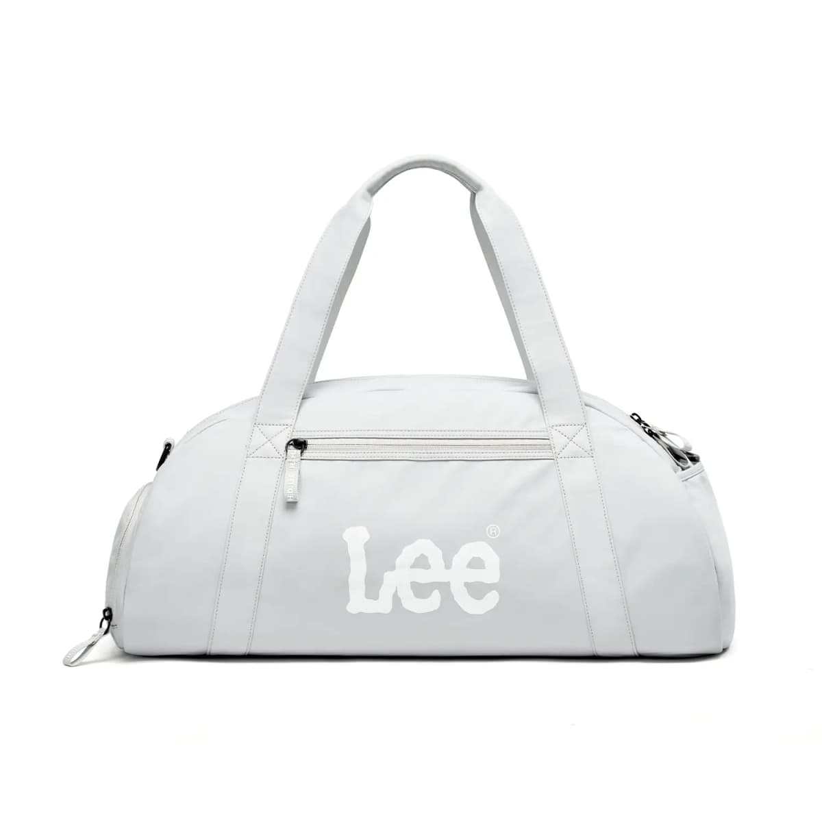 Lee 40L Trendy Fashion Simple Versatile Large Capacity Duffel Bag Travel Crossbody Bag Casual Swim Sports Gym Bag Separate Shoe Compartment Wet-Dry Separation Fabric Travel Bag Unisex Light Grey 3