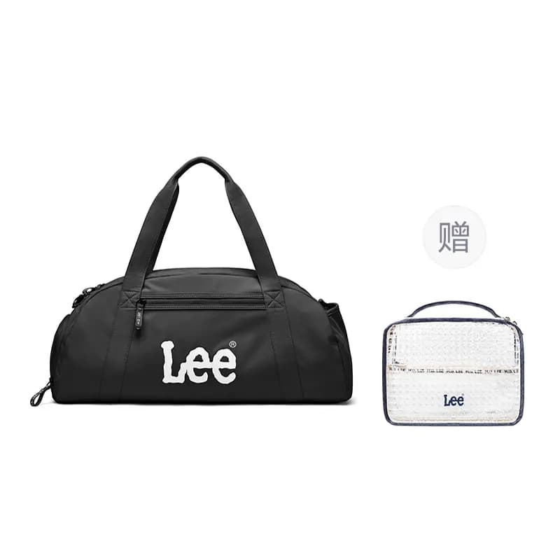Lee 40L Trendy Fashion Simple Versatile Large Capacity Duffel Bag Travel Crossbody Bag Casual Swim Sports Gym Bag Separate Shoe Compartment Wet-Dry Separation Fabric Travel Bag Unisex Light Grey 13