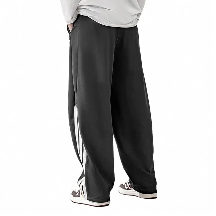 adidas Fashion Versatile Outdoor Casual Knit Sweatpants Unisex Black 4