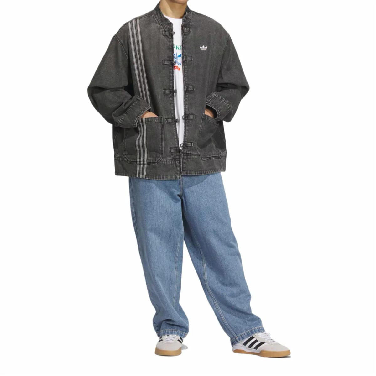 Adidas Originals CTT 3.0 Unisex Denim Pencək Mavi/Qara 4