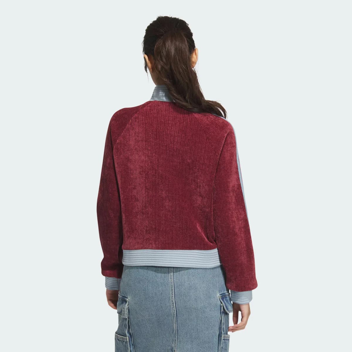 Adidas Originals COLOR JKT Qadın Gödəkçəsi Tünd Qırmızı 3