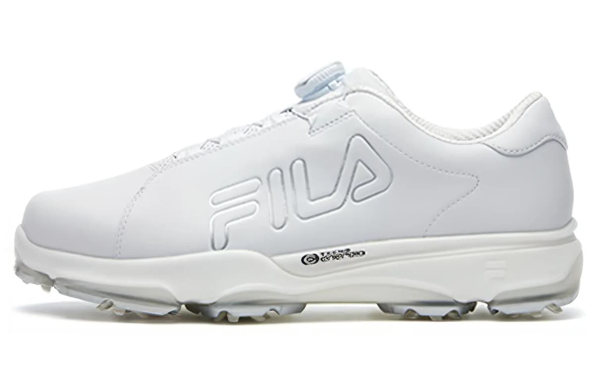 FILA Heritage-FHT Cushioning Anti-Slip And Wear-Resistant Low-Top Golf Shoes Men's White 3