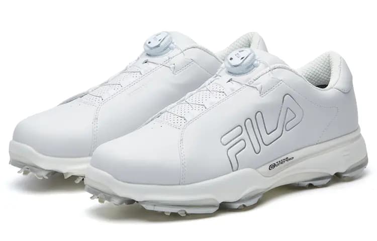 FILA Heritage-FHT Cushioning Anti-Slip And Wear-Resistant Low-Top Golf Shoes Men's White 4