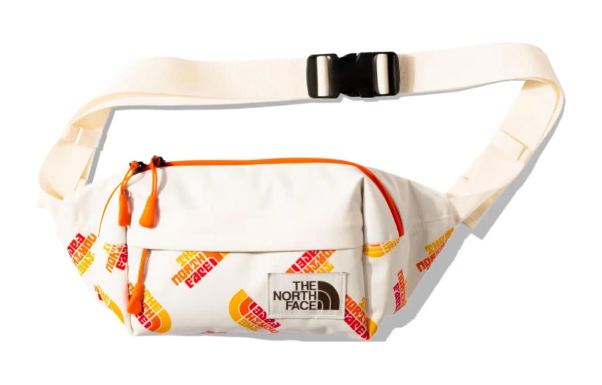THE NORTH FACE Fanny Pack Sling Bag Crossbody Outdoor Bag Canvas Ivory Unisex 3