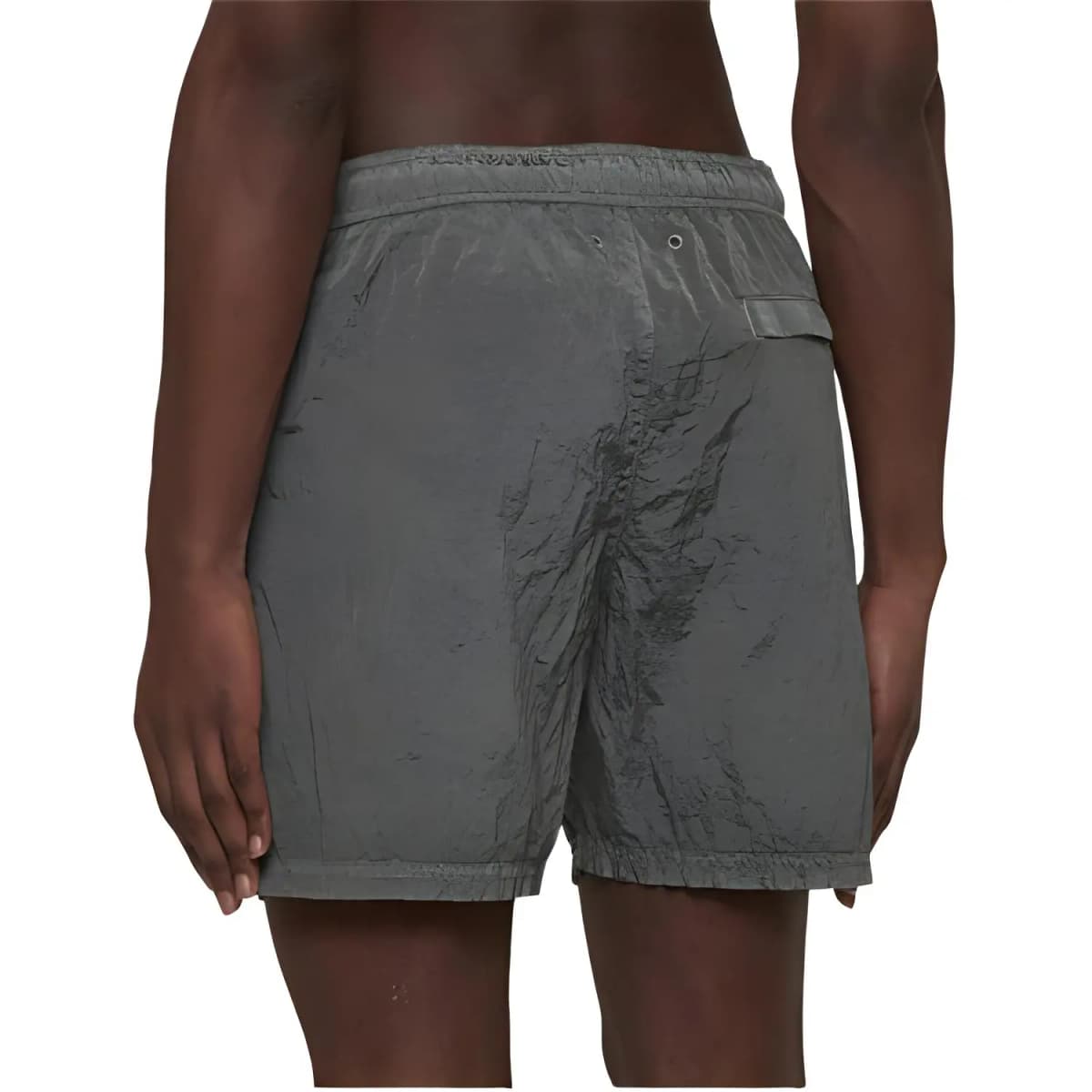 STONE ISLAND Logo徽标 Flat Front Swim Trunks Men's Olive Green 3