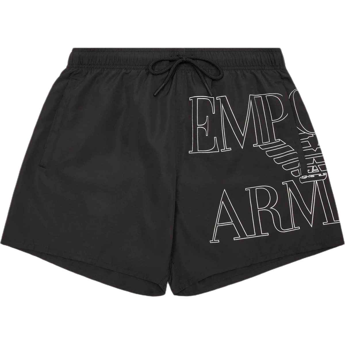 EMPORIO ARMANI Kişi Çimərlik Şortu Qara