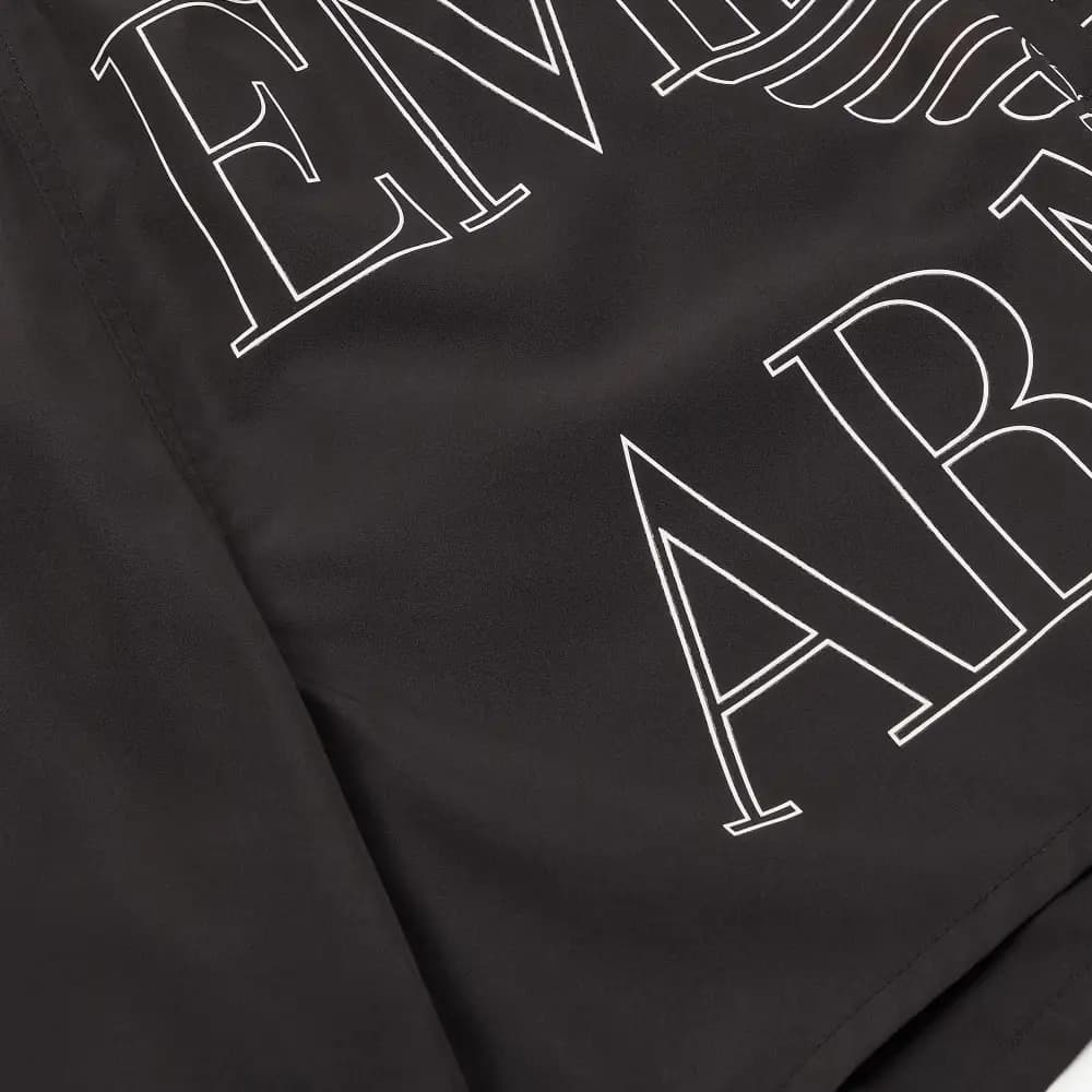 EMPORIO ARMANI Kişi Çimərlik Şortu Qara 5