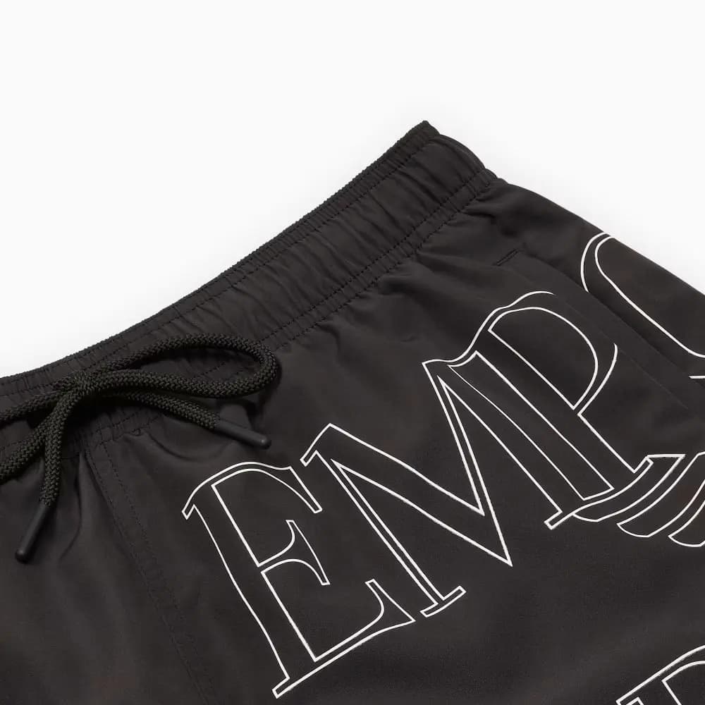 EMPORIO ARMANI Kişi Çimərlik Şortu Qara 4