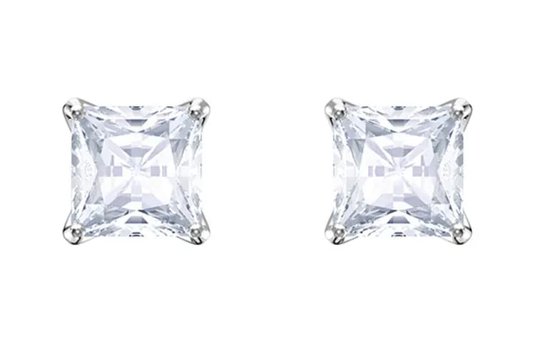 Swarovski ATTRACT Qadın Sırğası Ağ Qızılı