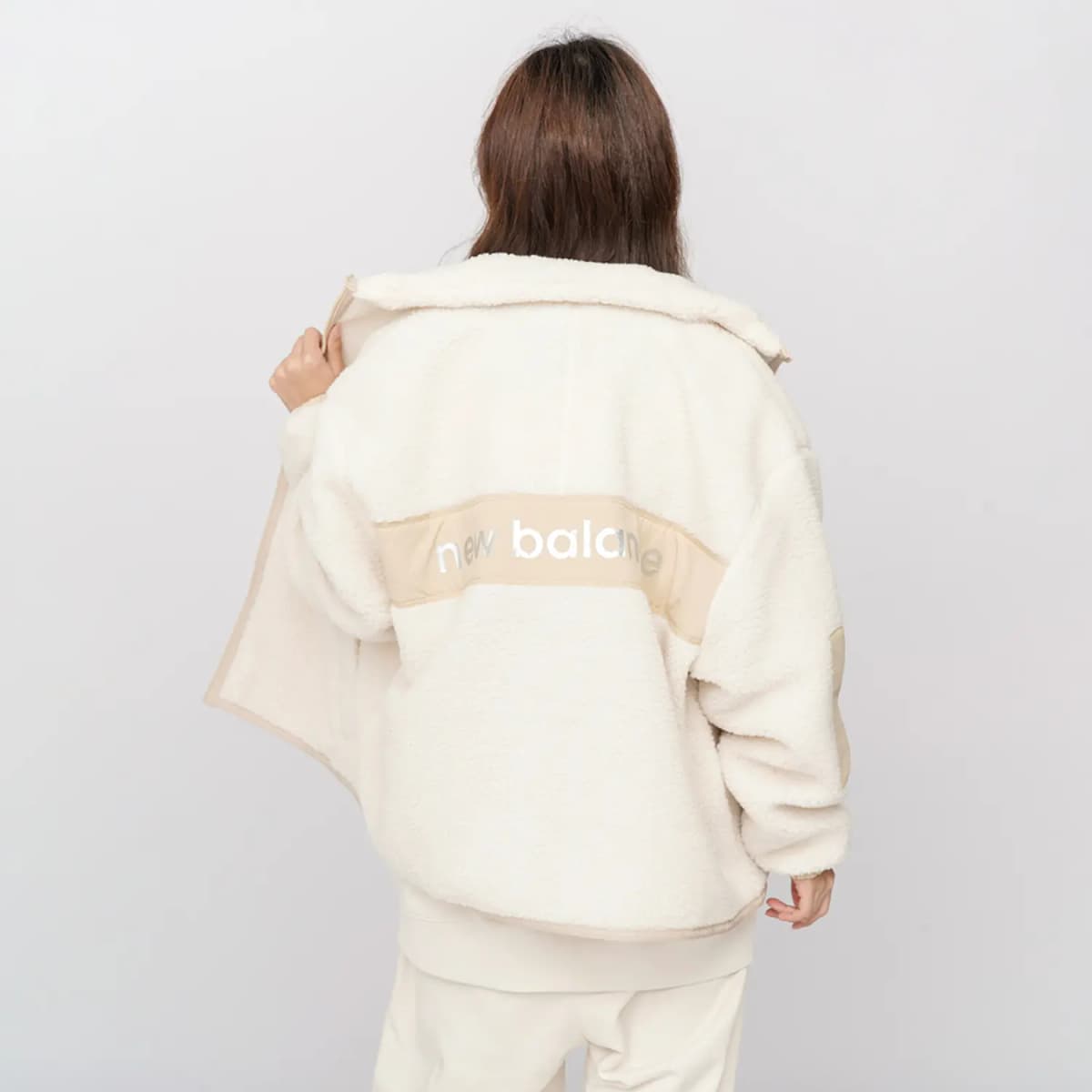 New Balance Velvet Jackets Women's Beige 4