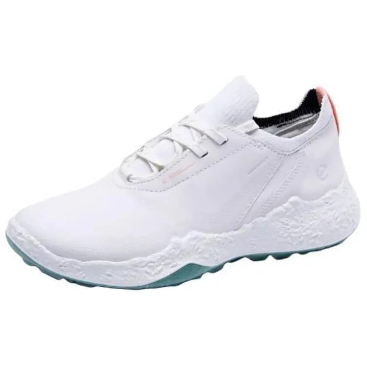 ECCO GOLF BIOM H5 Leather Commuter Versatile Comfort Trendy Wear-Resistant Low-Top Golf Shoes Women's White